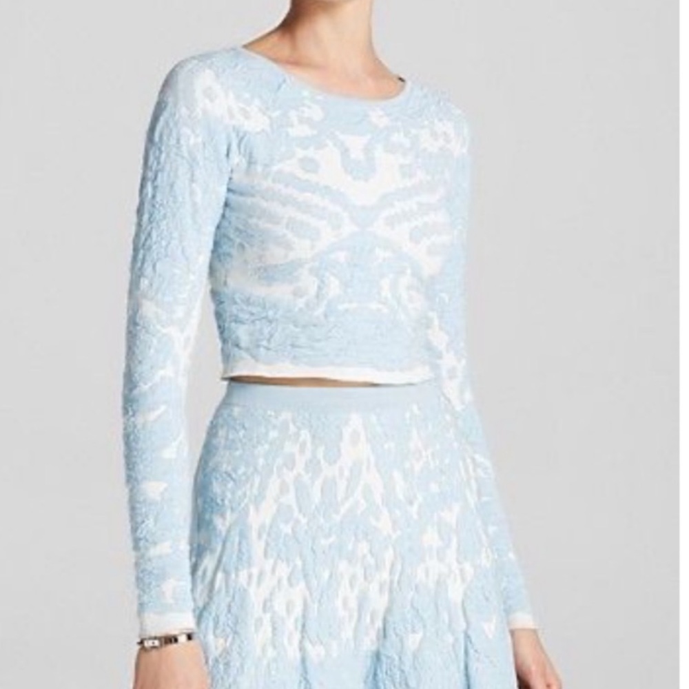 Lucy Paris - Intarsia Knit Crop Top